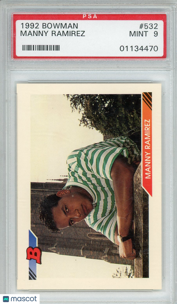 1992 Bowman Manny Ramirez #532 PSA 9