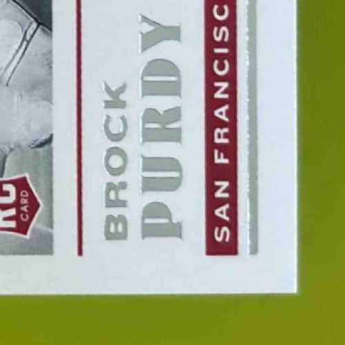 2022 Panini Chronicles Brock Purdy #41 RC San Francisco 49ers
