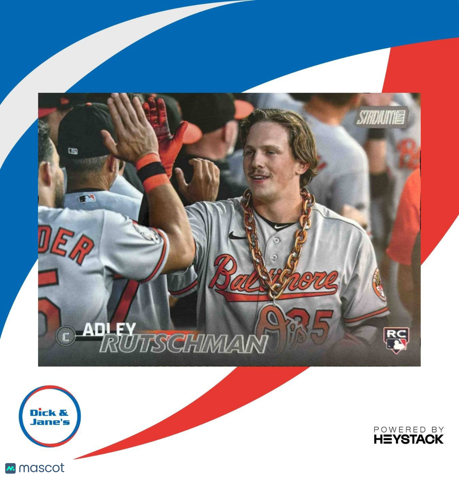 2023 Topps Stadium Club Adley Rutschman #104 RC Baltimore Orioles