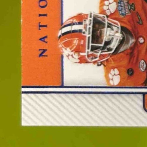 2021 National Treasures Collegiate Travis Etienne Jr. Blue /49 #47 MEM Auto RC