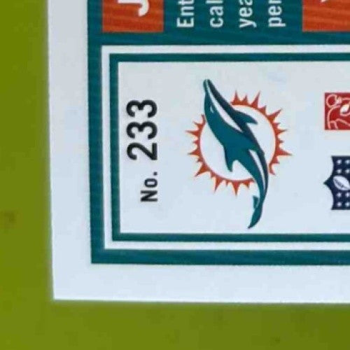 2025 Panini Donruss Jaylen Waddle Press Proof Silver 4/199 #233 Miami Dolphins