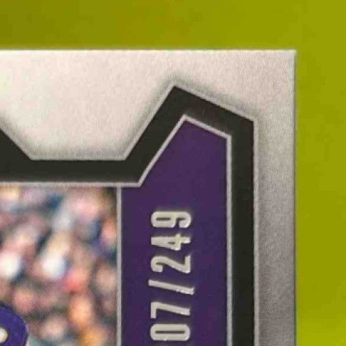 2024 Panini Prizm Collegiate Draft Picks Adam Thielen Blue Wave /249 #16