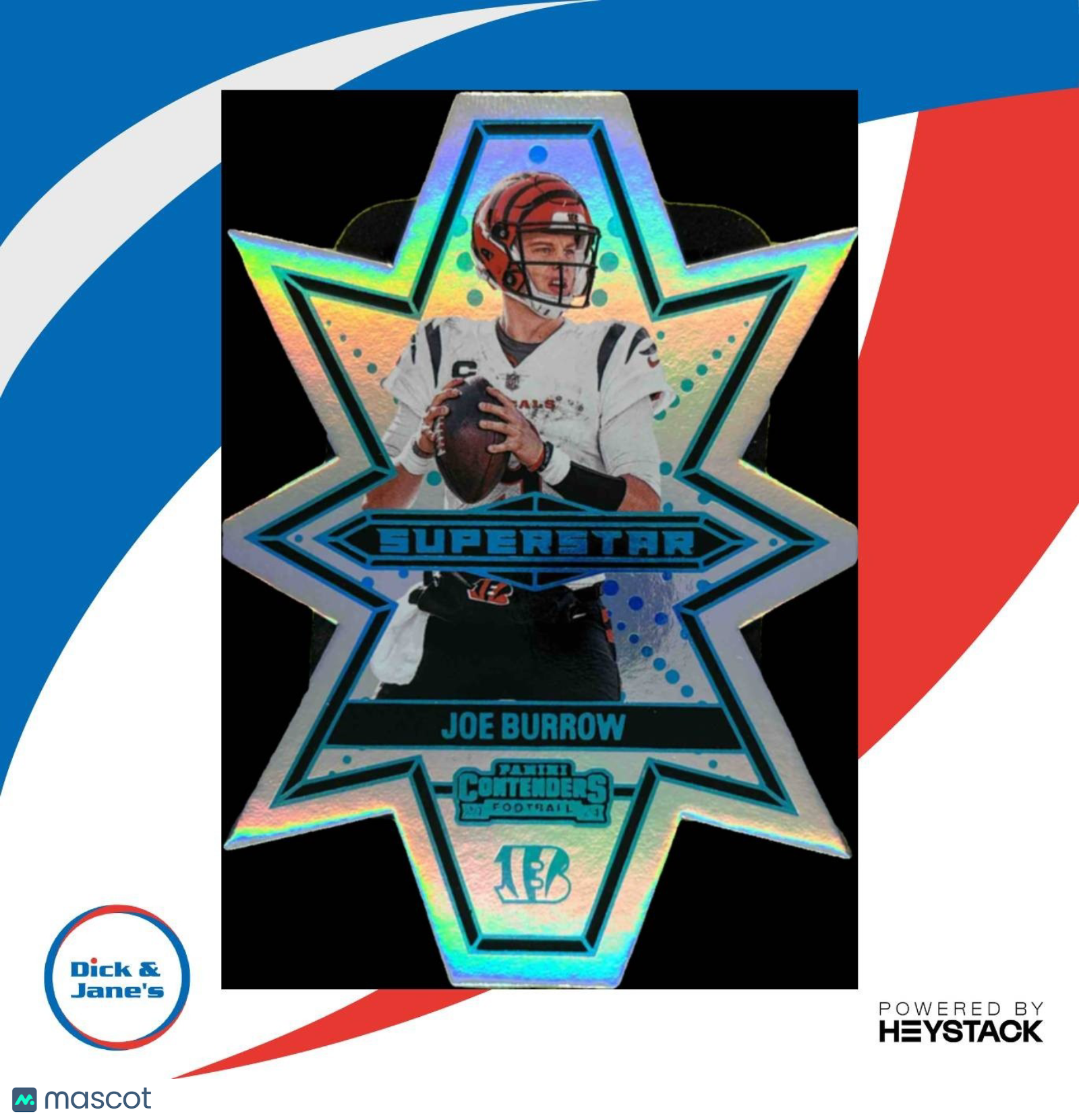 2024 Panini Contenders Joe Burrow Superstar Die-Cuts #2 Cincinnati Bengals