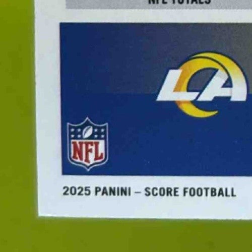2025 Panini Score Joshua Karty First Down 8/10 #200 Los Angeles Rams