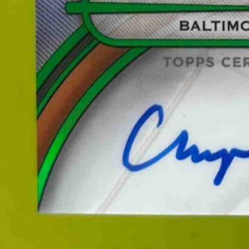 2025 Topps Tribute Chayce McDermott Auto Green 58/99 RC Baltimore Orioles