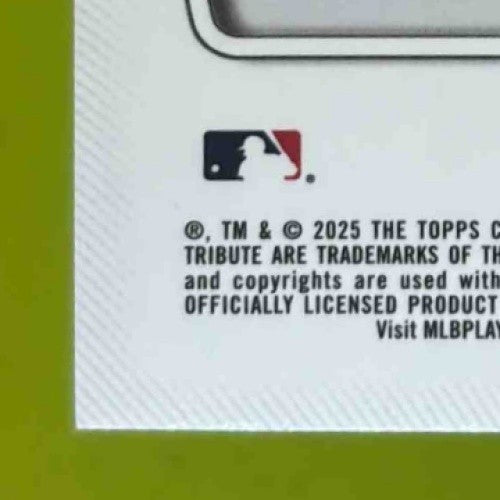 2025 Topps Tribute Chayce McDermott Auto Green 58/99 RC Baltimore Orioles