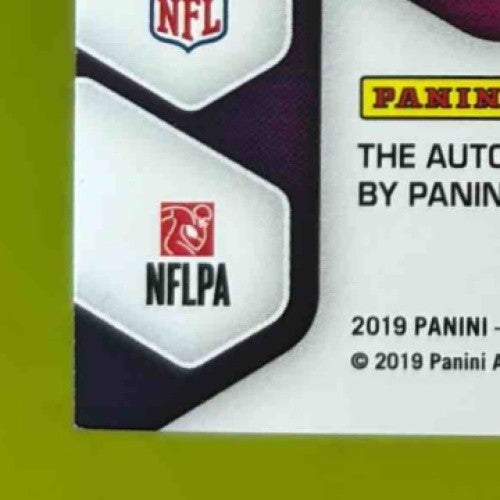 2019 Panini Elements Justice Hill Rookie Neon Signs Orange /150 Auto Ravens