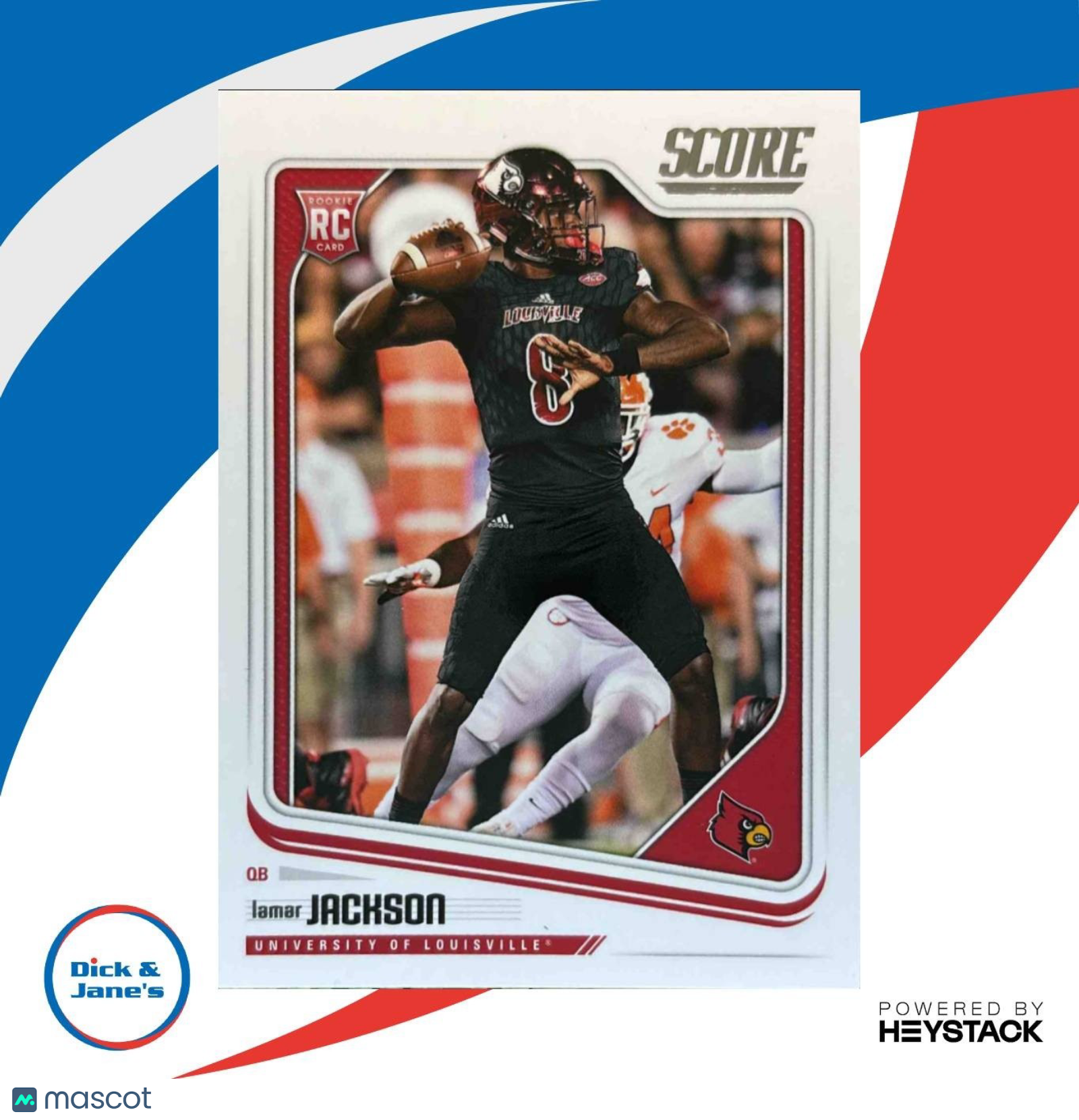 2018 Panini Score Lamar Jackson #352 RC