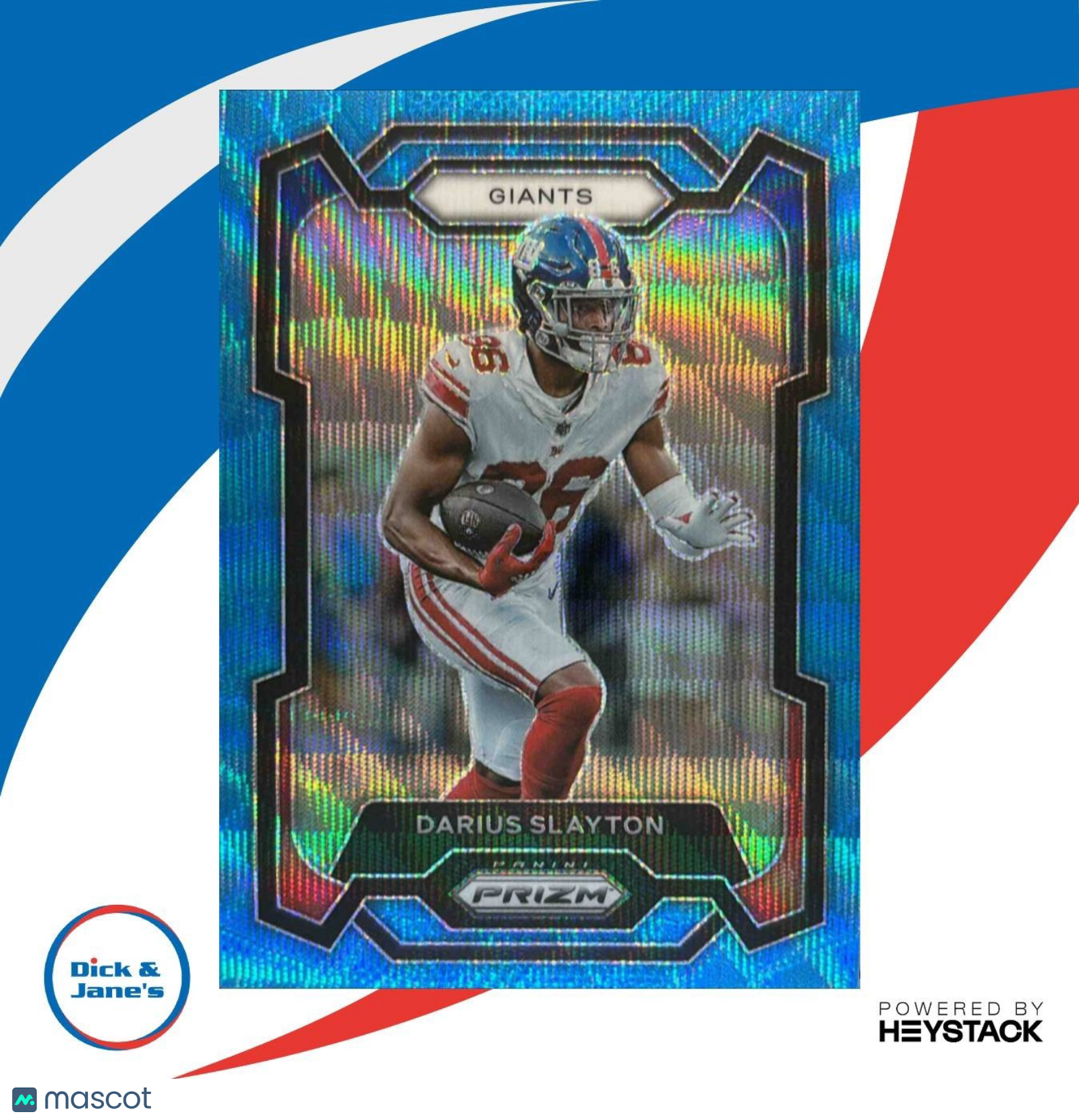 2023 Panini Prizm Darius Slayton Blue Wave 152/199 #220 New York Giants