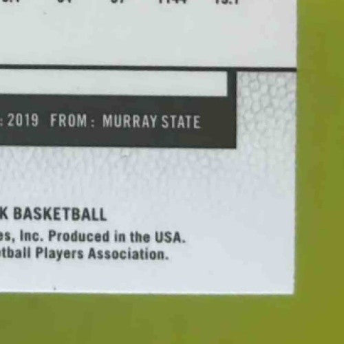 2019-20 Panini Hoops Ja Morant Prizms Red Cracked Ice #259 RC Memphis Grizzlies