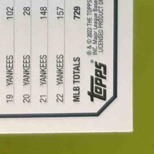 2023 Topps Aaron Judge #62 New York Yankees