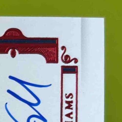 2021 Panini Flawless Javonte Williams Rookie Debut Signatures Ruby 7/15 Broncos