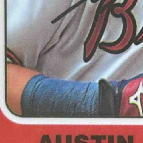 2024 Topps Heritage Austin Riley Chrome 152/999 #431 Atlanta Braves