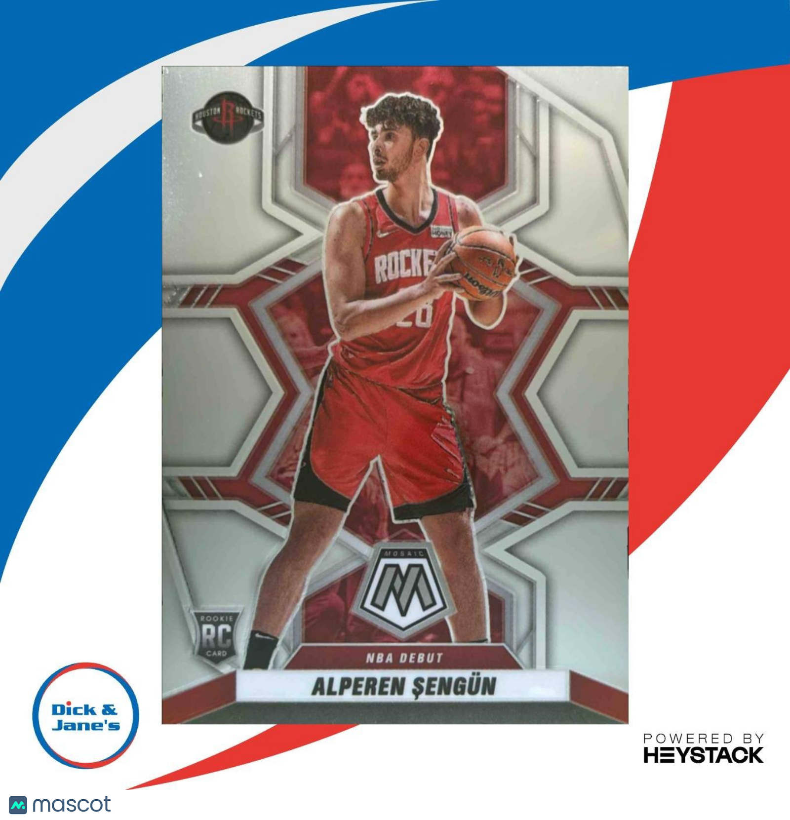 2021-22 Panini Mosaic Alperen Sengun #272 RC Houston Rockets