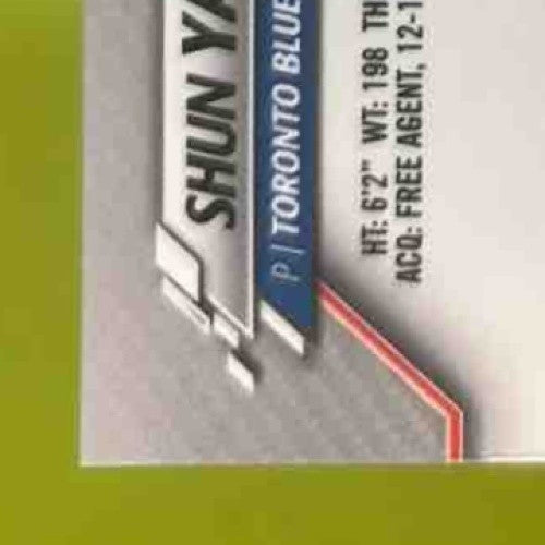 2020 Topps Chrome Update Shun Yamaguchi Auto #USA-SY RC Toronto Blue Jays