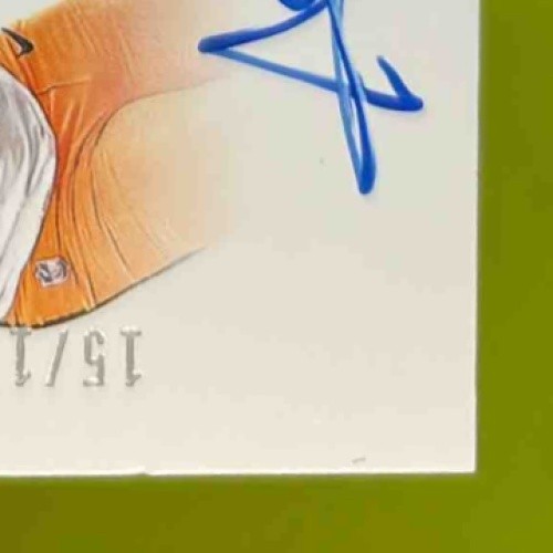 2024 Panini Flawless Audric Estime Rookie Patch Auto Ruby 115 #17 MEM RCBroncos