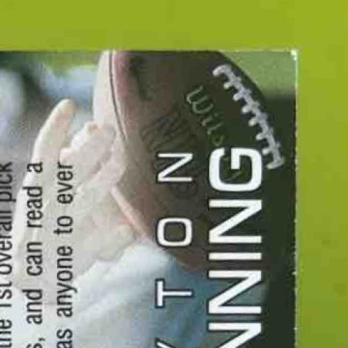 1998 Playoff Absolute Retail Peyton Manning Draft Picks Silver Die Cut #1 Colts