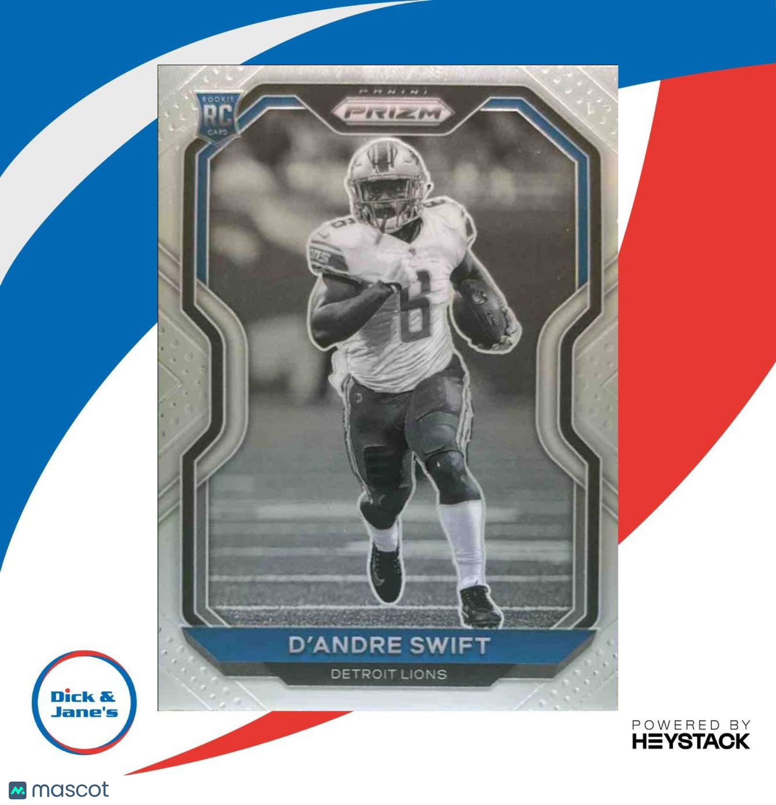 2020 Panini Prizm D Andre Swift #358b RC Detroit Lions
