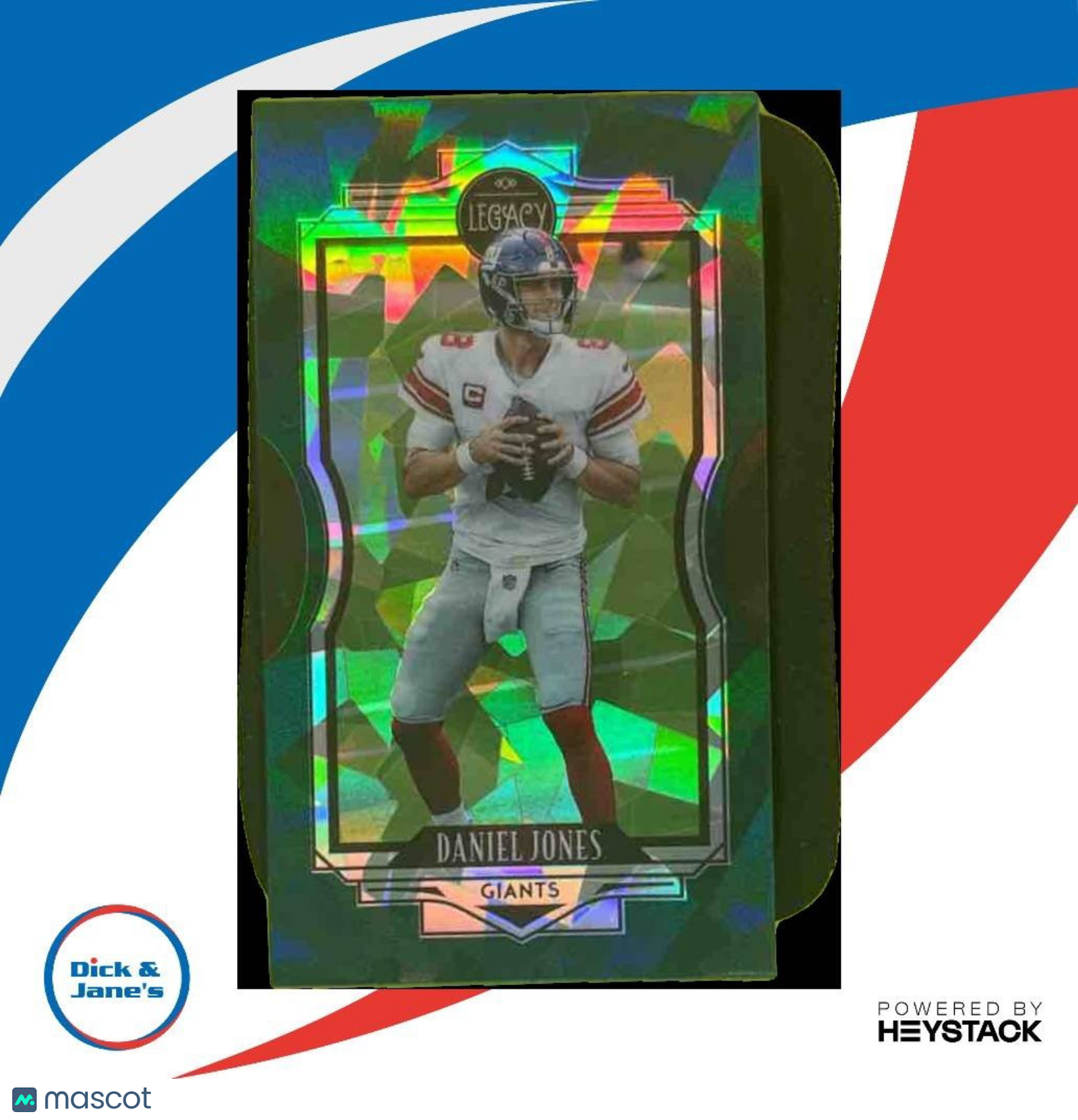 2021 Panini Legacy Daniel Jones Emerald Mini /25 #6 New York Giants