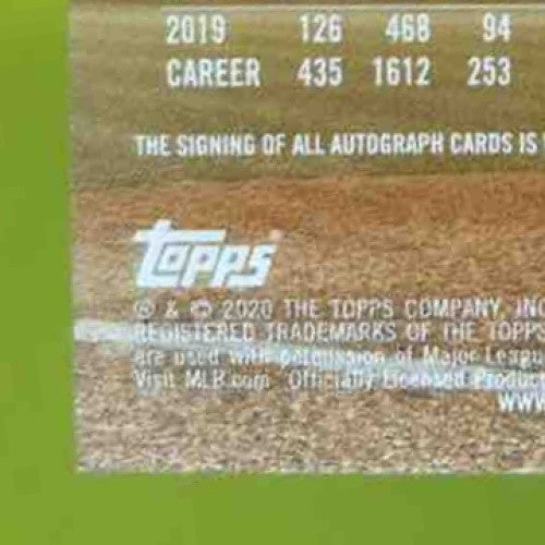 2020 Topps Stadium Club Jaylin Davis Auto #AJDA RC San Francisco Giants