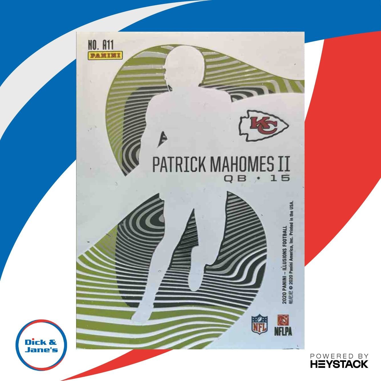 2020 Panini Illusions Patrick Mahomes II Astounding #A11 Kansas City Chiefs