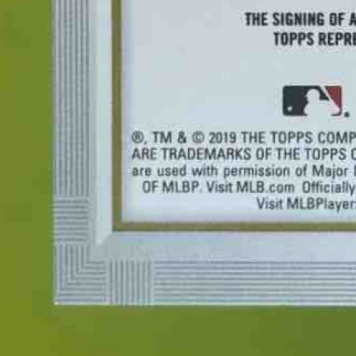 2019 Topps Gallery Jalen Beeks Auto #22 RC Tampa Bay Rays