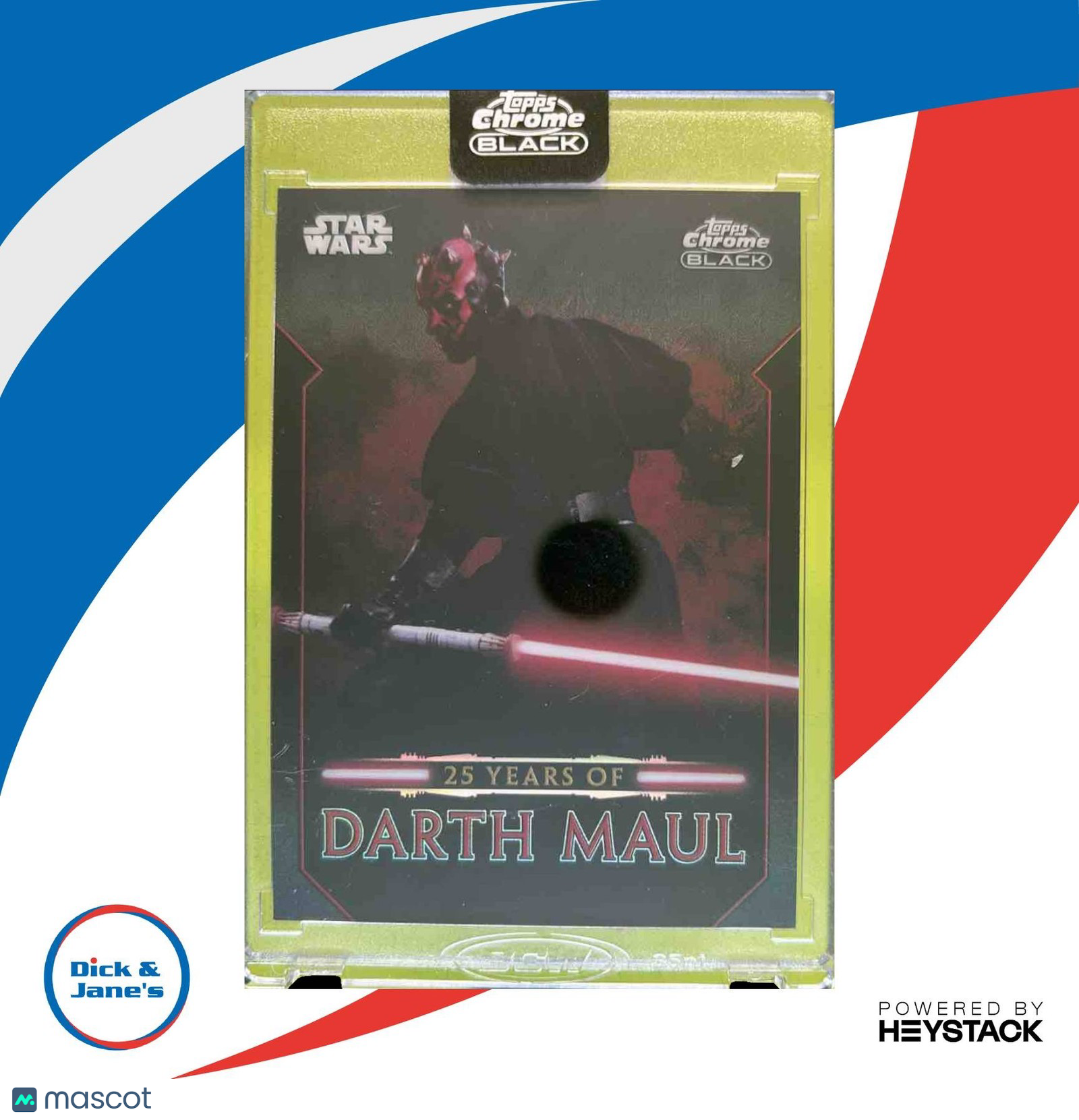 2024 Topps Chrome Black Star Wars Darth Maul 25 Years of #DM-19
