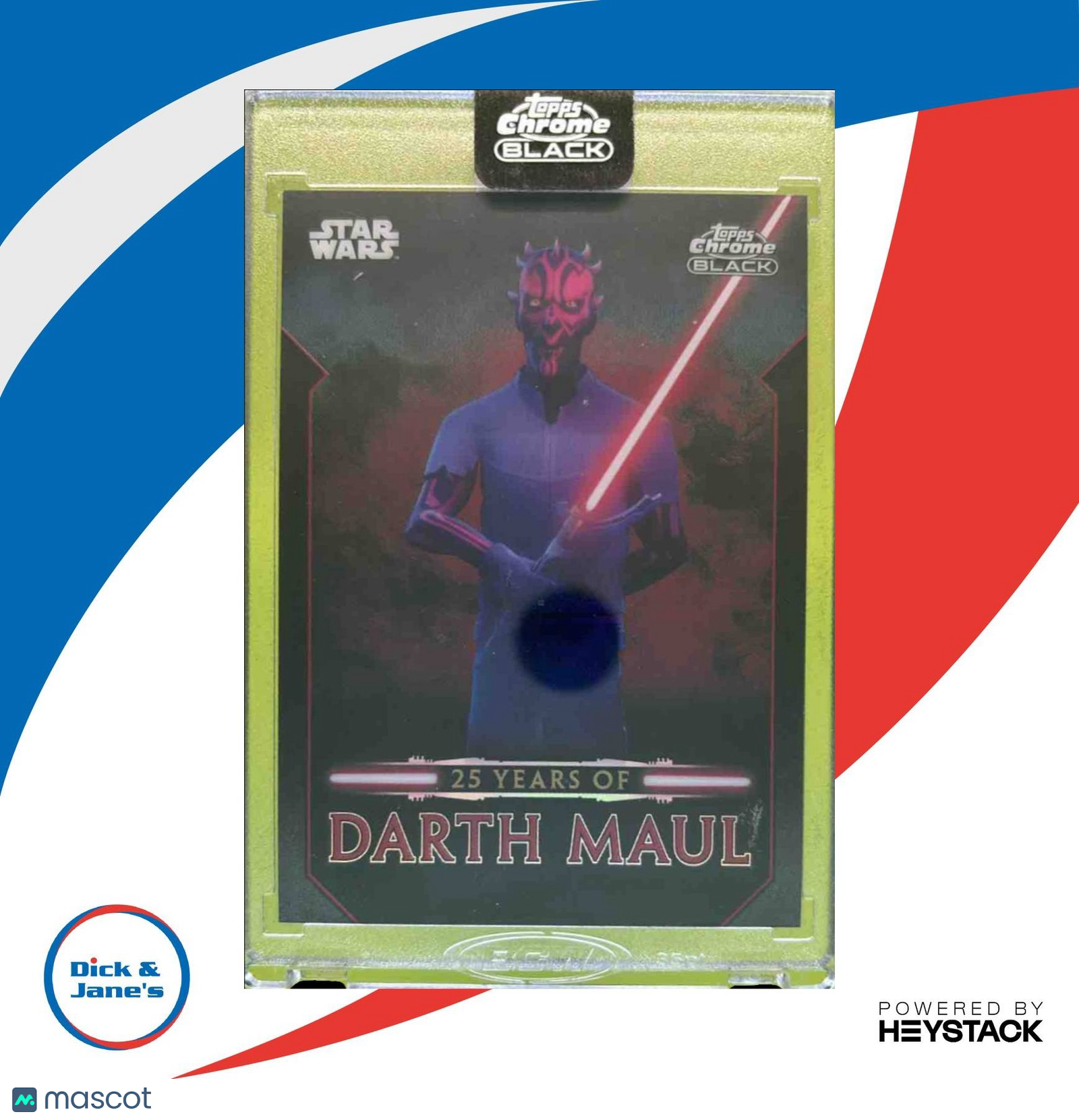 2024 Topps Chrome Black Star Wars Darth Maul 25 Years of #DM-12