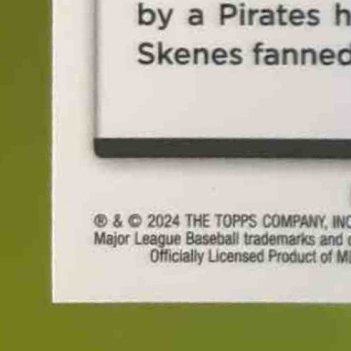 2024 Topps Chrome Update Paul Skenes #USC27 RC Pittsburgh Pirates