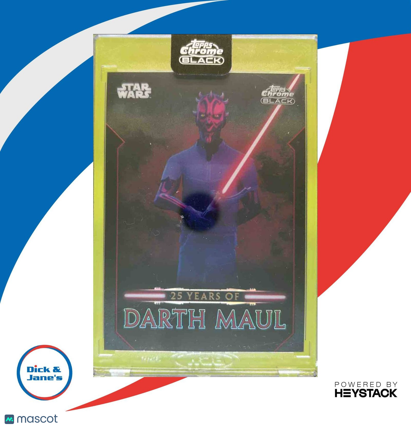 2024 Topps Chrome Black Star Wars Darth Maul 25 Years of #DM-12