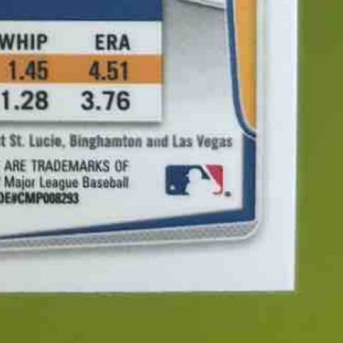 2014 Bowman Jacob deGrom Chrome Prospects #BCP73 RC New York Mets