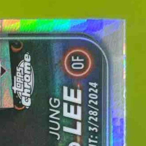 2024 Topps Chrome Update Jung HOO Lee Prism Refractor #USC185 RC Giants