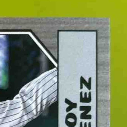 2022 Topps Eloy Jimenez 1987 Baseball 35th Anniversary Black /299 White Sox