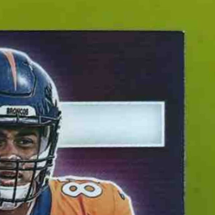 2019 Panini Elements Noah Fant Rookie Neon Signs Red /50 RC Auto Denver Broncos