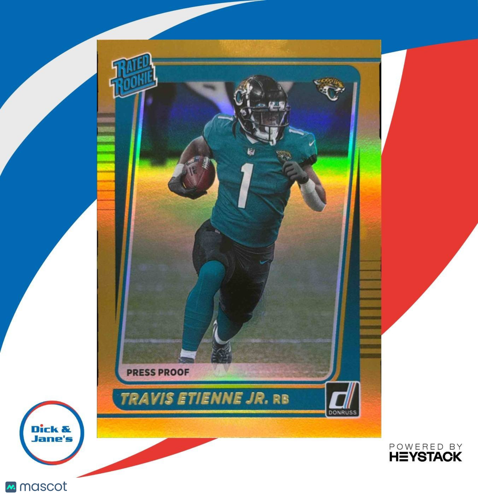 2021 Donruss Travis Etienne Jr. Press Proof Premium #258 RC Jaguars