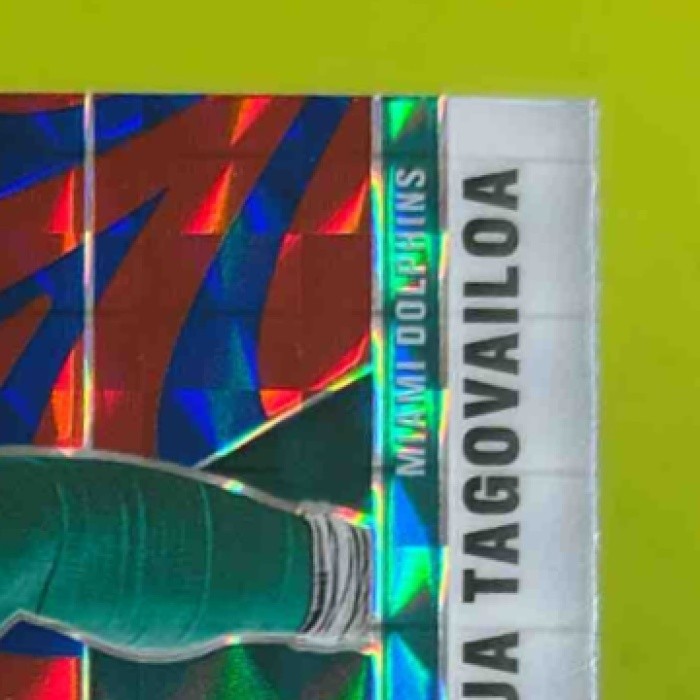 2020 Panini Mosaic Tua Tagovailoa Prizm Red #203 RC Miami Dolphins