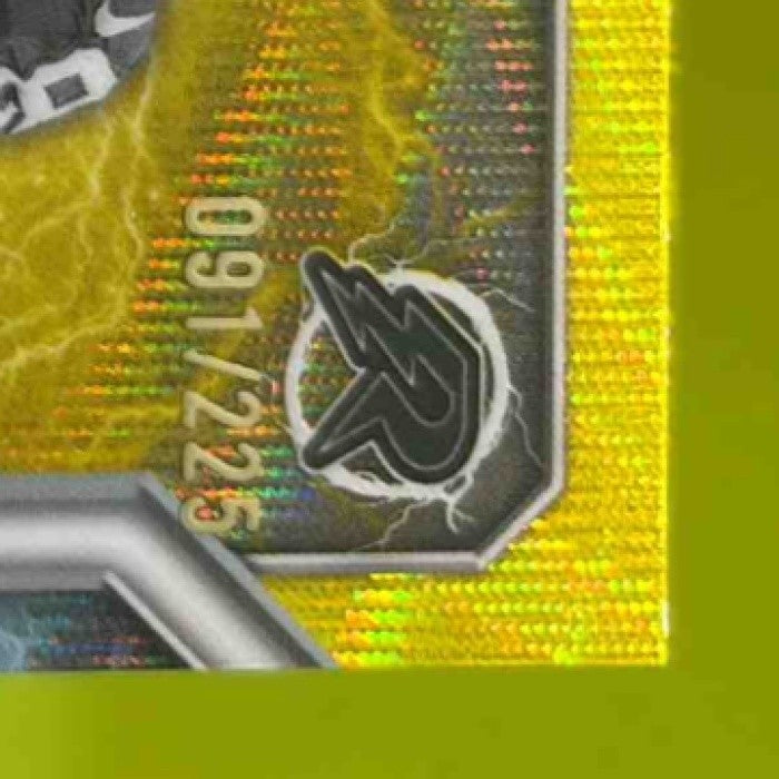 2024 Topps Resurgence Brock Bowers Yellow Surge 91/225 #147 RC Las Vegas Raiders