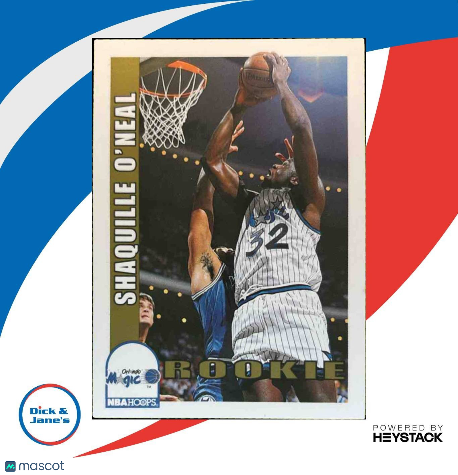 1992-93 Hoops Shaquille O'Neal #442 RC Orlando Magic