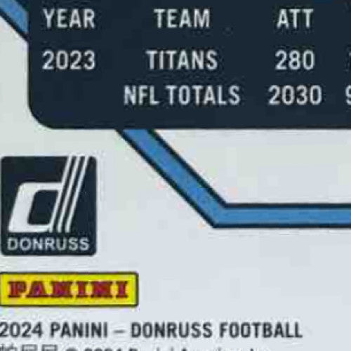 2024 Panini Donruss Derrick Henry Jersey Number /22 #72 Baltimore Ravens