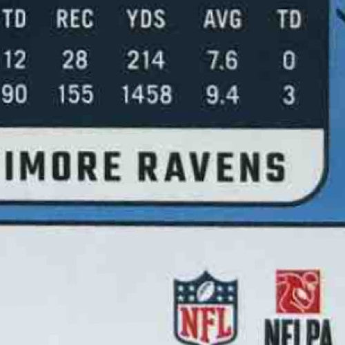 2024 Panini Donruss Derrick Henry Jersey Number /22 #72 Baltimore Ravens