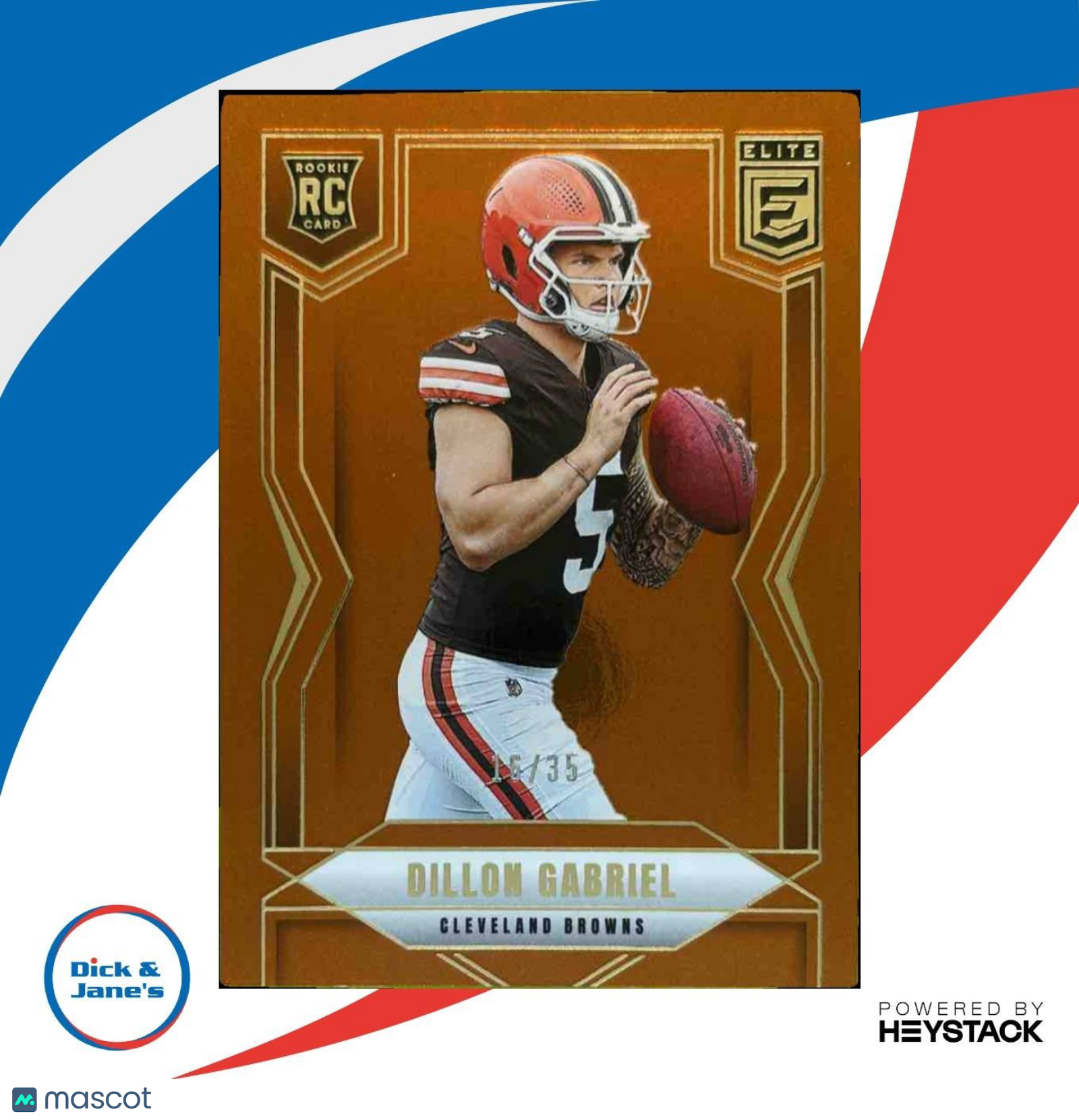 2025 Donruss Elite Dillon Gabriel Rookies Bronze 5/35 #151 RC Cleveland Browns