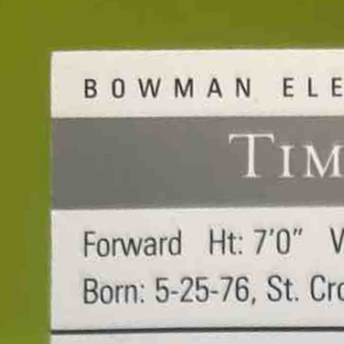 2006-07 Bowman Elevation Tim Duncan Power Brokers Relics Dual /79 MEM Spurs