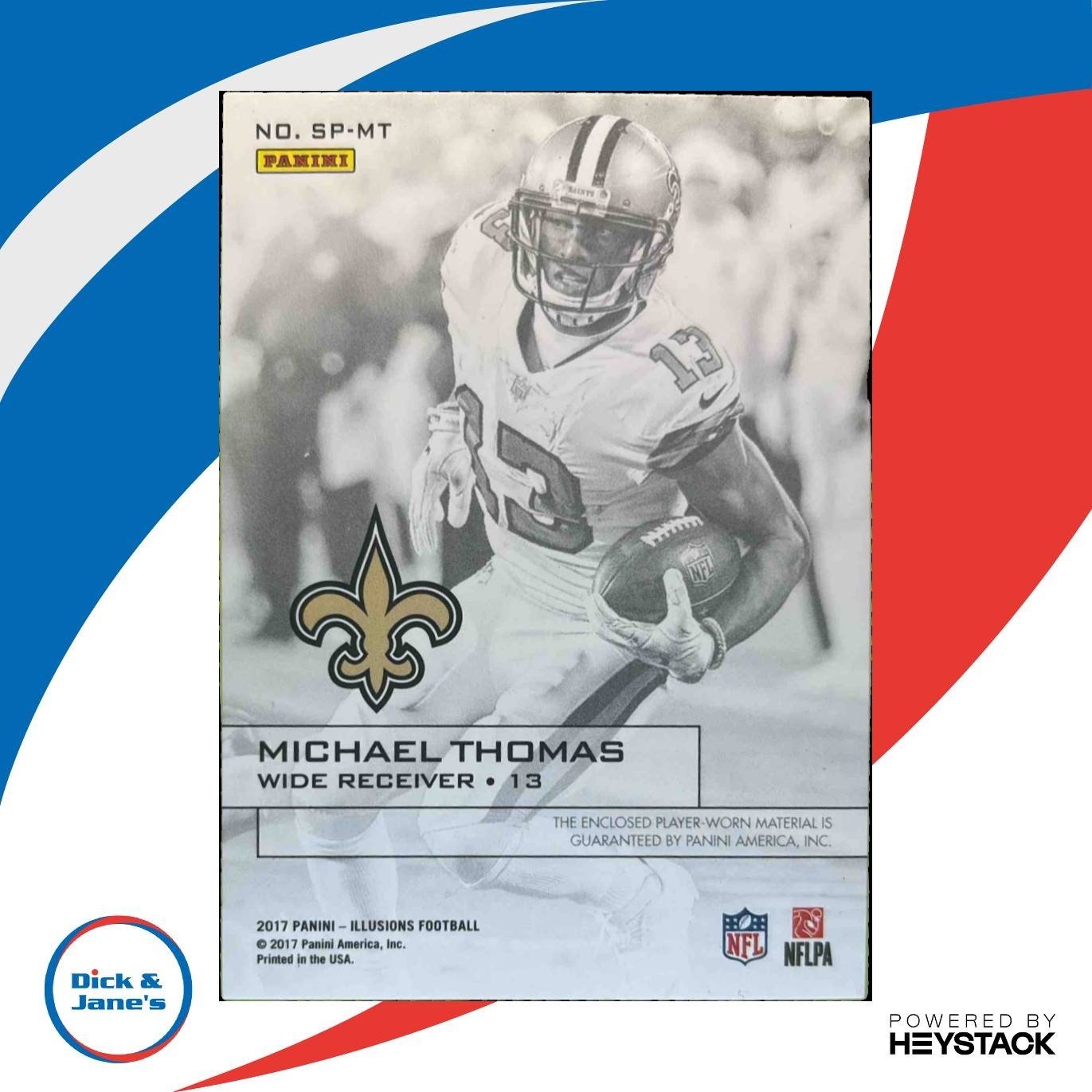 2017 Panini Illusions Michael Thomas Spotlight Memorabilia RC New Orleans Saints
