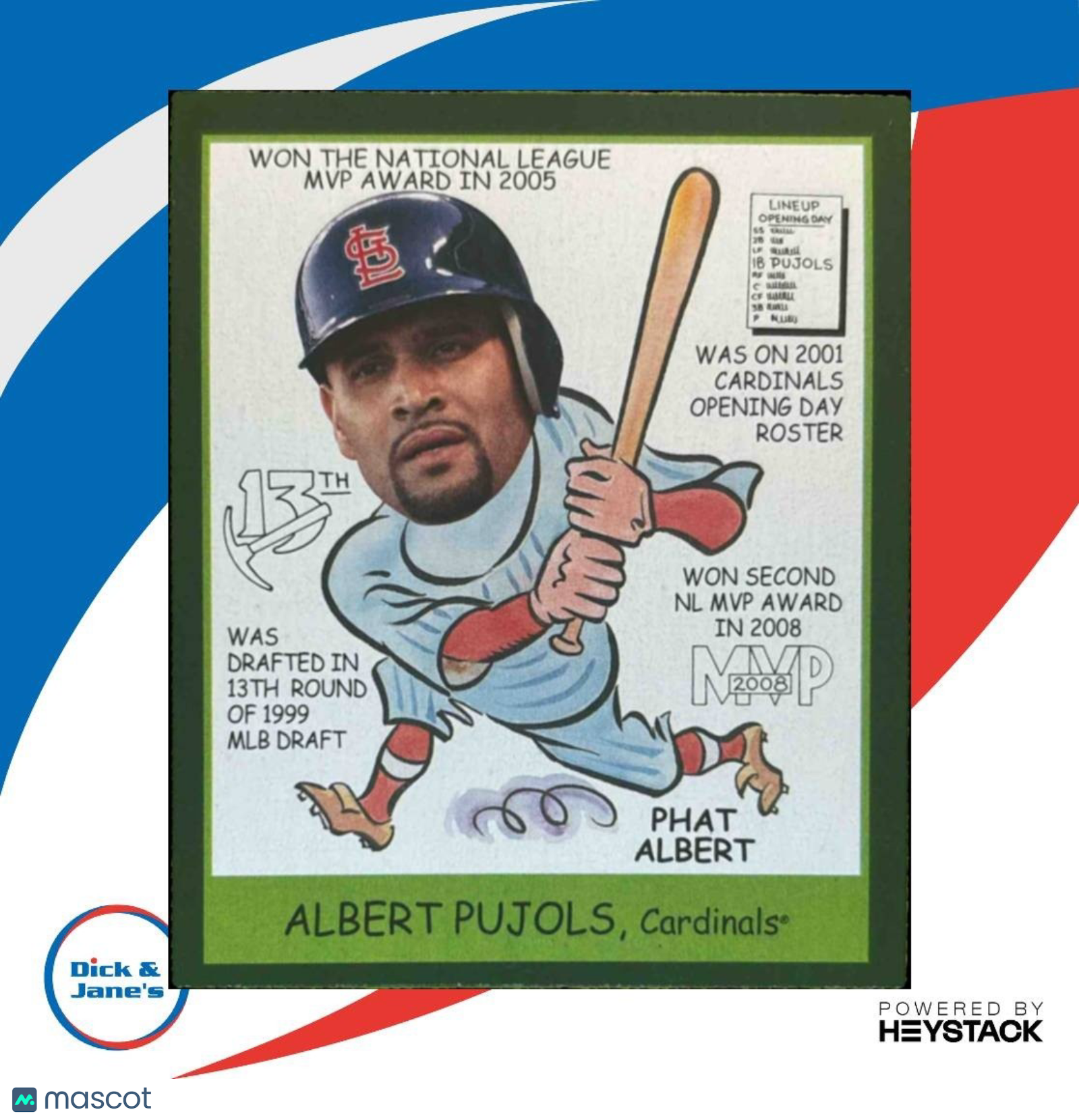 2009 Upper Deck Goudey Albert Pujols Mini Green Back #270 St. Louis Cardinals