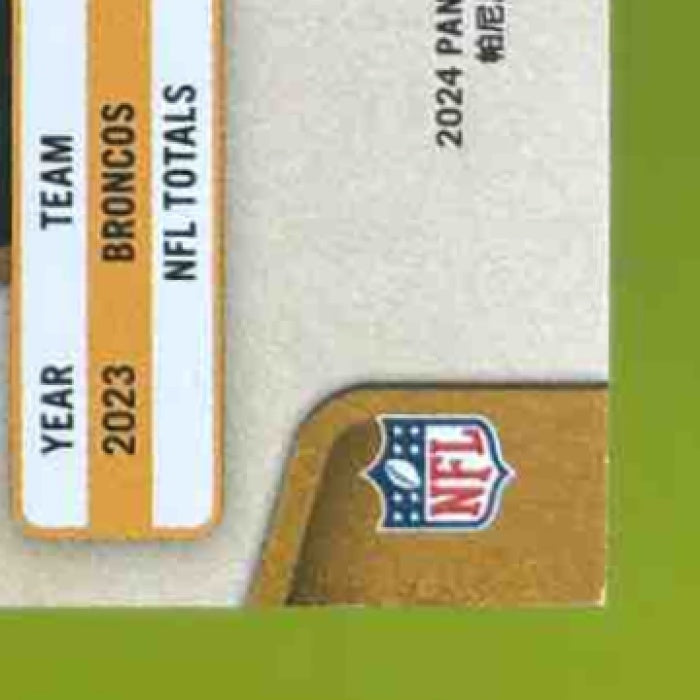 2024 Panini Gold Standard Marvin Mims Citrine 1/40 #29 Denver Broncos