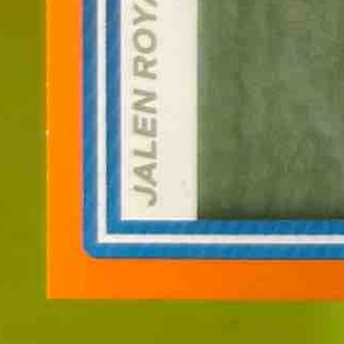 2025 Panini Donruss Jalen Royals Rated Rookie Auto Orange #321 RC Chiefs