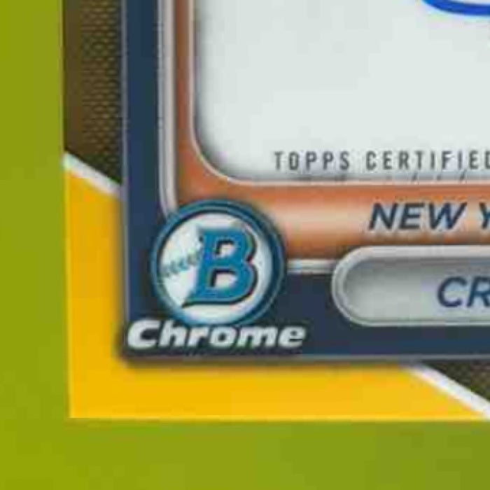 2024 Bowman Chrome Cristopher Larez Auto Gold Shimmer /50 1st Prospect Mets