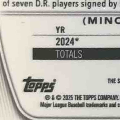 2025 Bowman Chrome Teilon Serrano Auto Blue RayWave /150 1st Prospect Twins