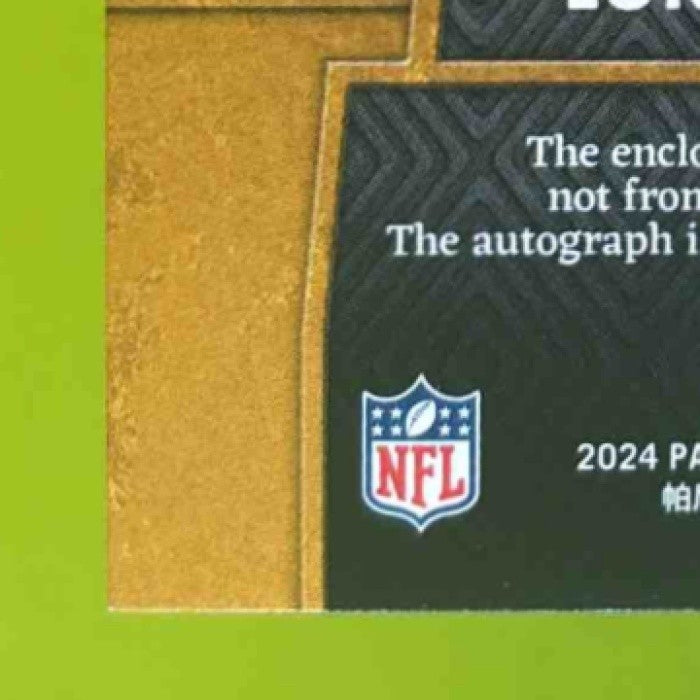 2024 Panini Gold Standard Luke McCaffrey Patch Auto /149 #264 MEM RC Commanders