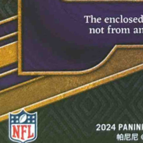 2024 Panini Gold Standard J.J. McCarthy Newly Minted Patch /499 MEM RC Vikings
